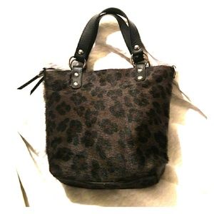 Maurizio Taiuti Leopard print Calf-hair bucket bag